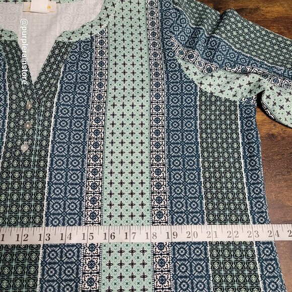 Ambria Bandana Print Tunic Top Size 16 Countrycore Country Girl Boho Western - Picture 7 of 11